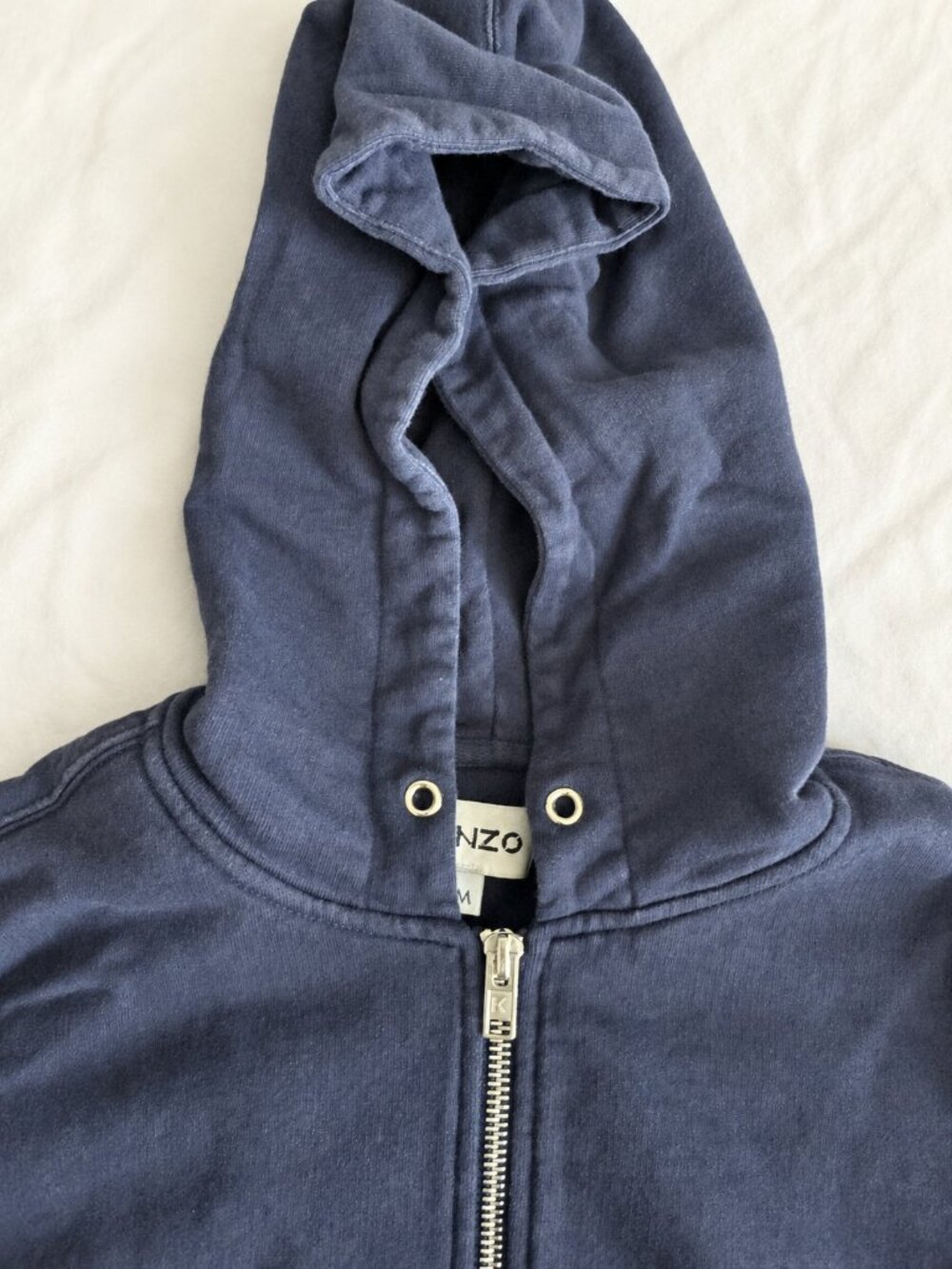 Kenzo Navy Tiger Logo Zip Hoodie - Picture 2 of 4